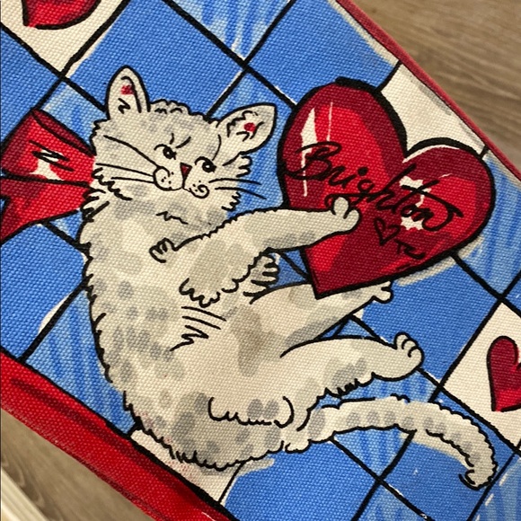 BRIGHTON • TOTE • 14.5” X 15.5” • Colorful Patterned Tote Bag with Red Accents - Picture 3 of 8